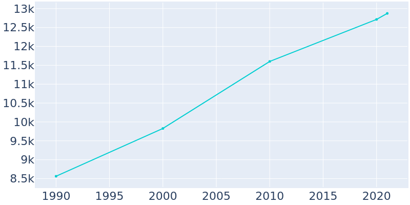 Population Graph For Festus, 1990 - 2022